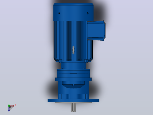 RXF67法兰轴伸式安装斜齿轮减速机RX67-Y1.5-4P-90L-M1-0°-Φ250俯视缩略图