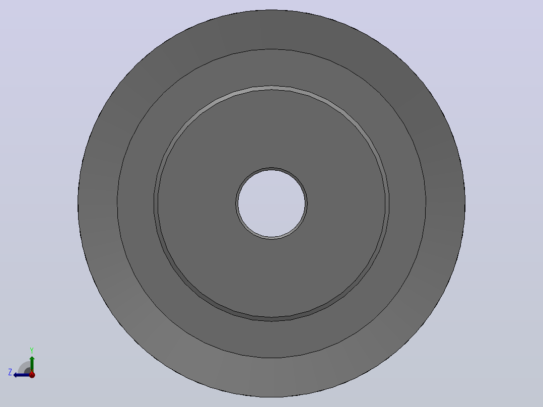 标准型半圆弧形齿同步带轮S3M型_SS3MHC-20-15-dc4-A右视图