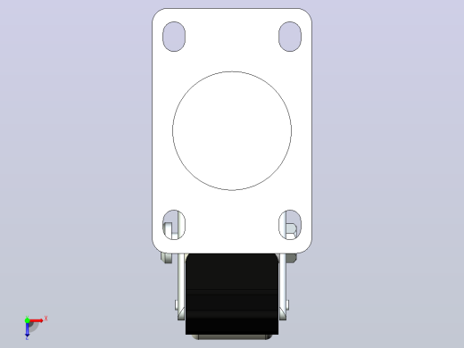 脚轮CKR02-D75-PB俯视缩略图