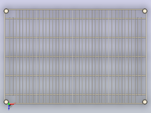 重型钢丝货架-固定式俯视缩略图