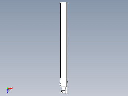 皮带直线轴半封闭可选导轨TPA-HNB-202D-140-L1950-MR-C-P75-N3俯视缩略图