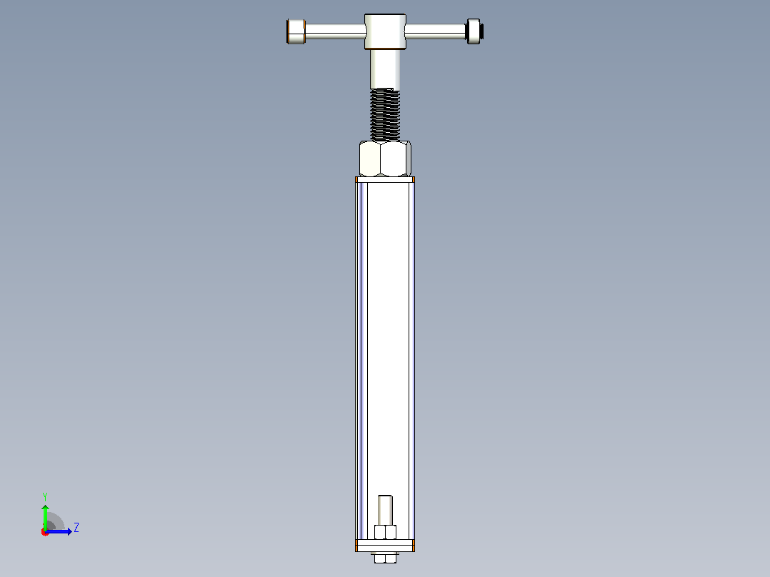 皮带调整器-张紧器左视图