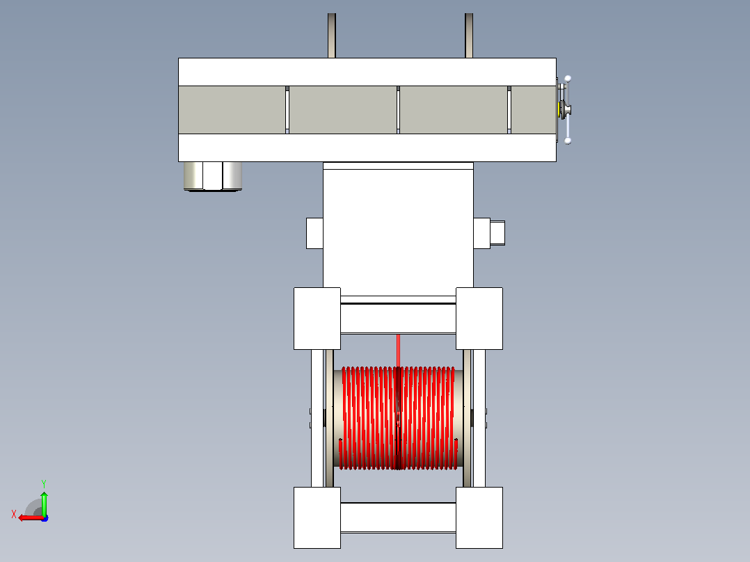 绕线机wire-winder-machine-1831-模型格式为 x_t后视图