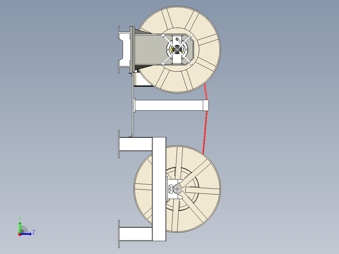 绕线机wire-winder-machine-1831-模型格式为 x_t左视图