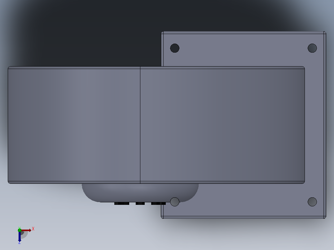 ERF系列径流式风机[ERF140M]俯视图