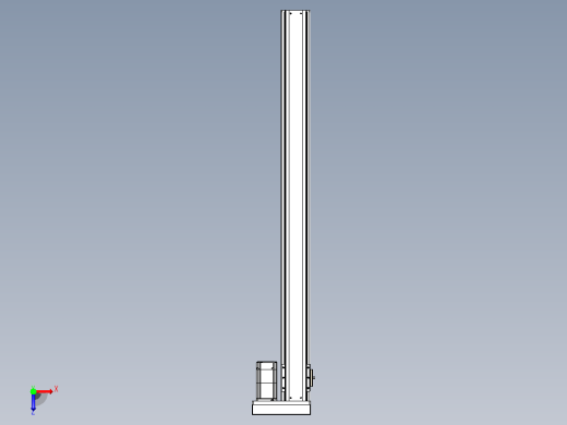 日规模组半封闭丝杆TPA-HNR-85S-1610C-L1000-ML-Y-P20-N3俯视缩略图