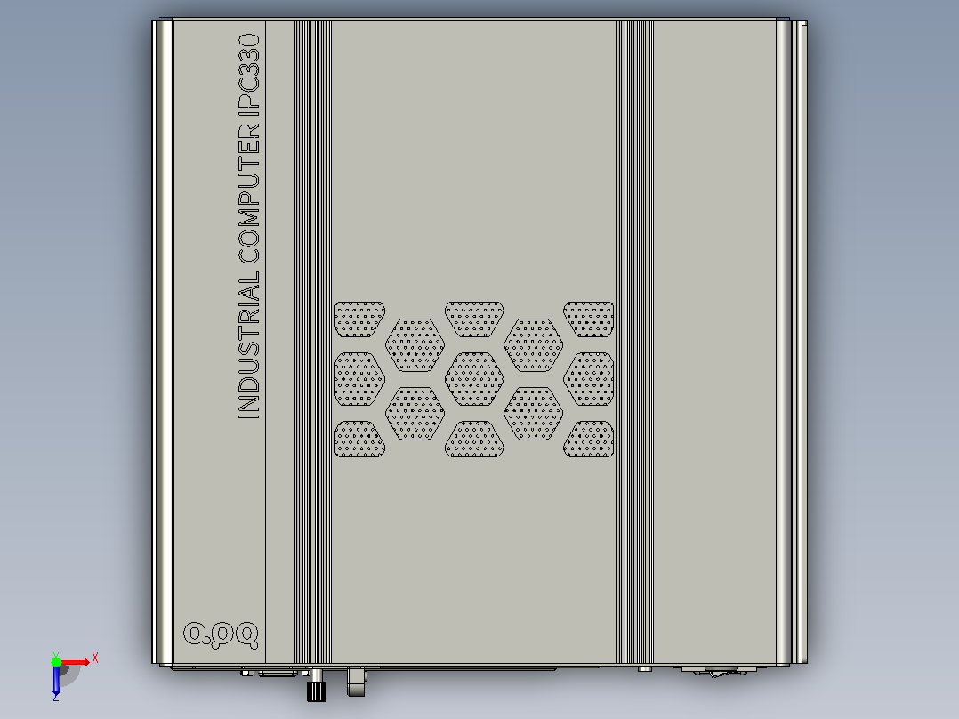 IPC-330Q工控机俯视图