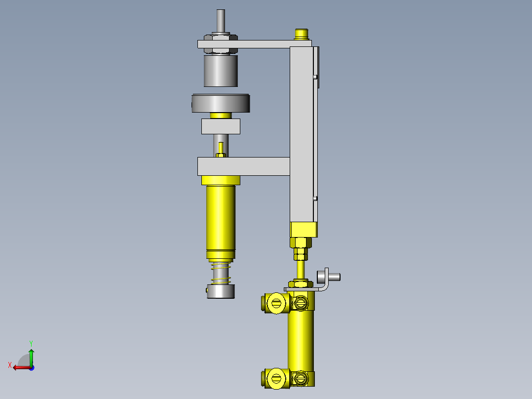 高度偏差检查装置后视图