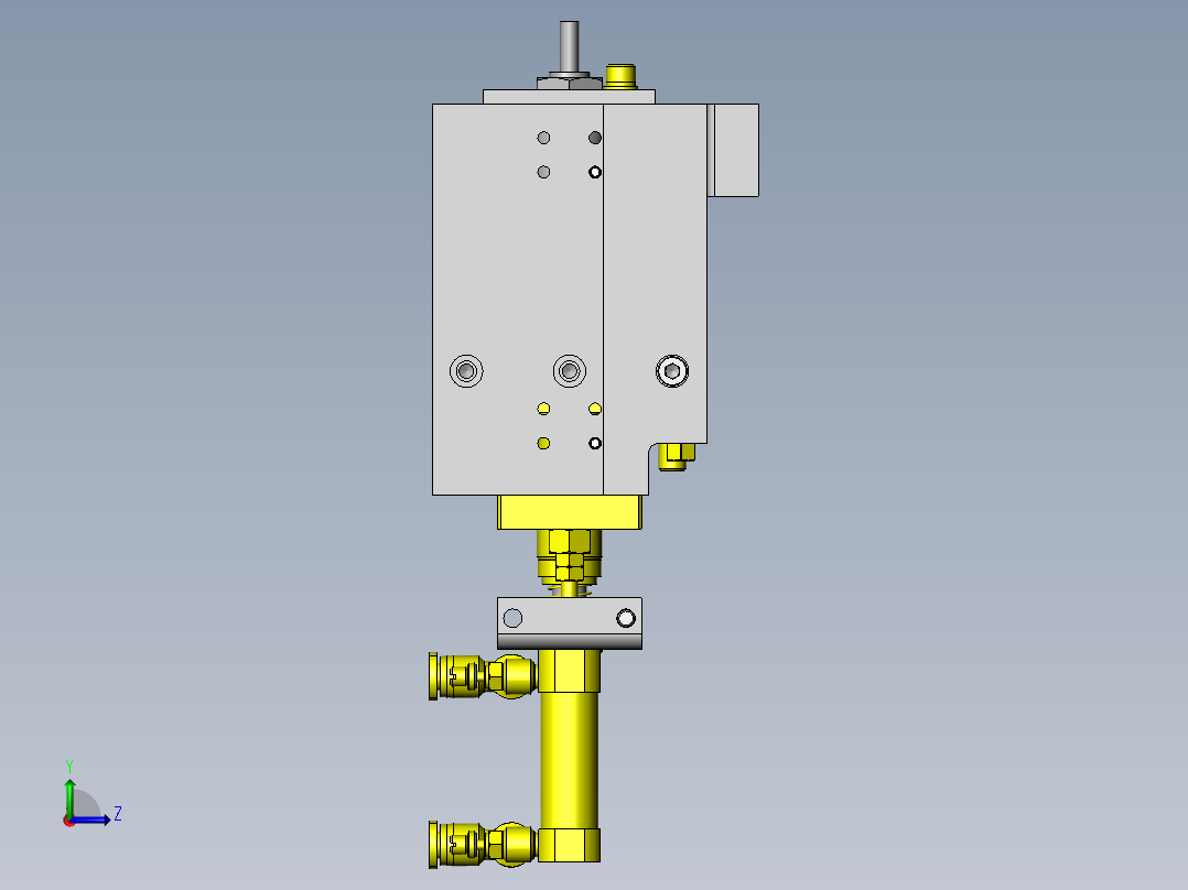 高度偏差检查装置左视图