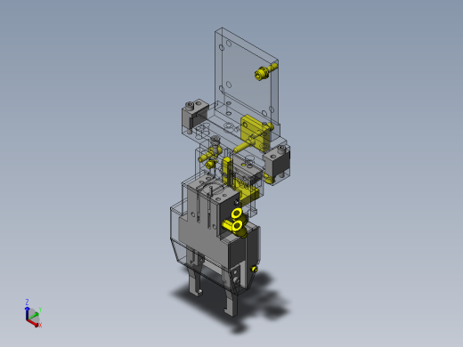 工件悬吊机构正等轴测缩略图