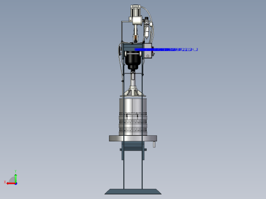 半自动分离压榨机3D模型后视缩略图