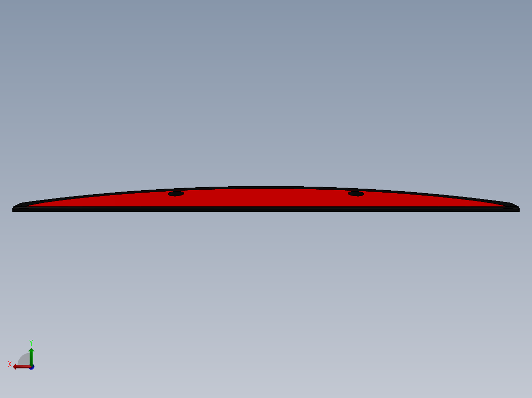 solidworks 减速带设计后视图