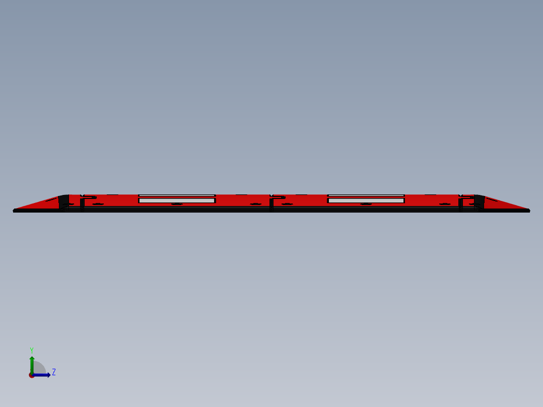 solidworks 减速带设计左视图