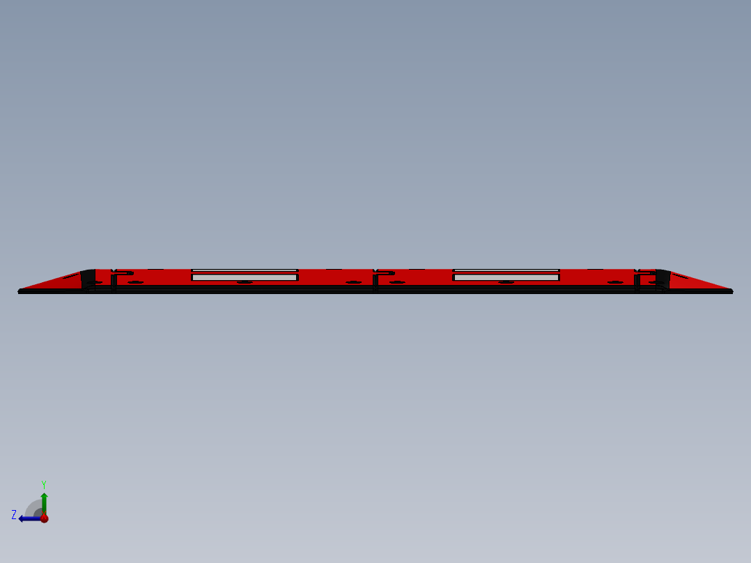 solidworks 减速带设计右视图