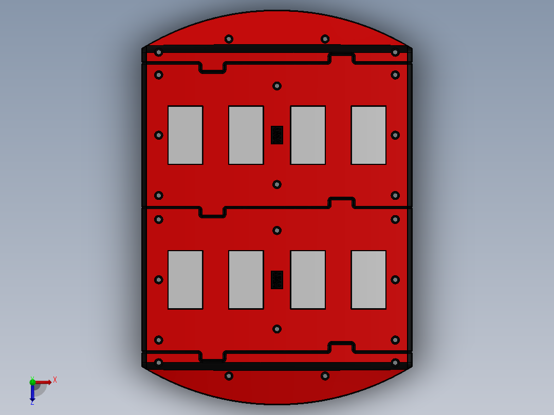 solidworks 减速带设计俯视图