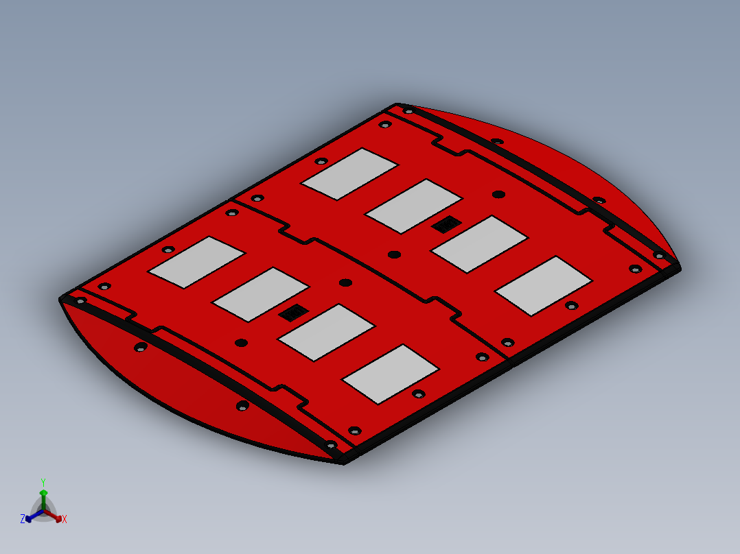 solidworks 减速带设计正等轴测图