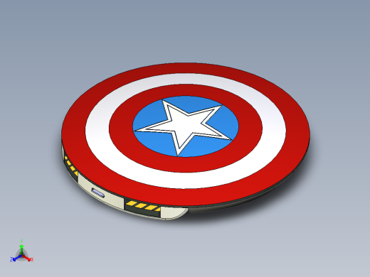 美国队长充电宝外观设计