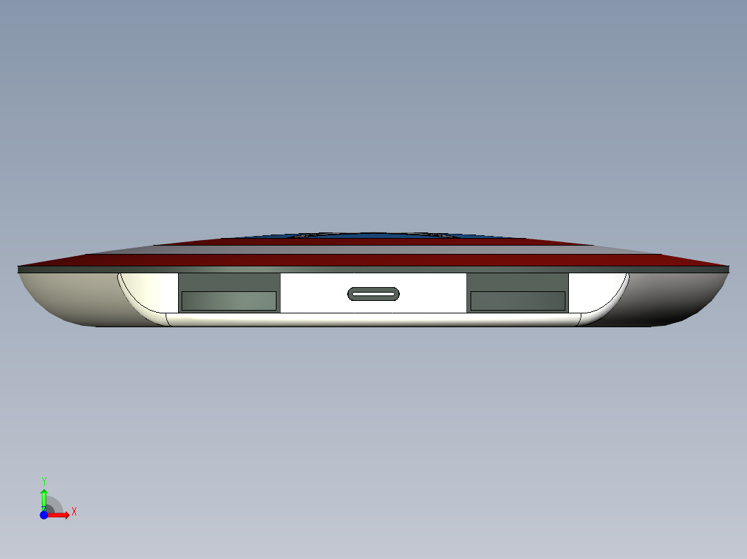 美国队长充电宝外观设计前视图