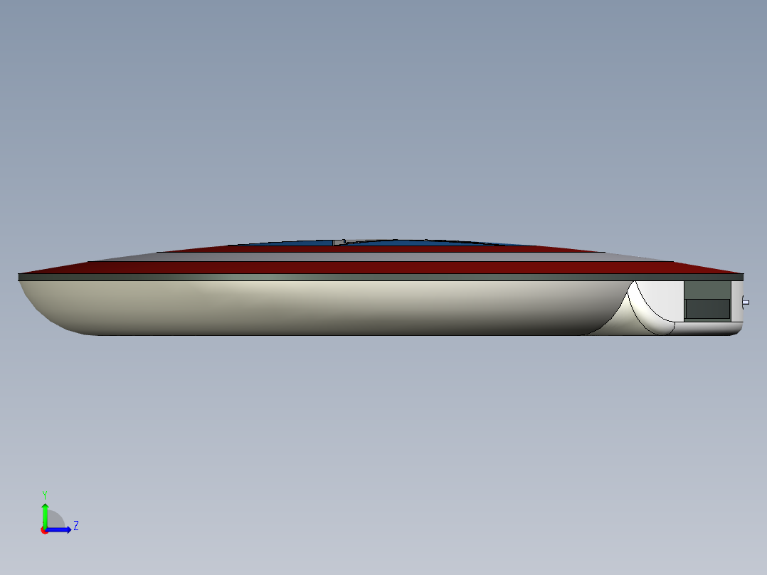 美国队长充电宝外观设计左视图