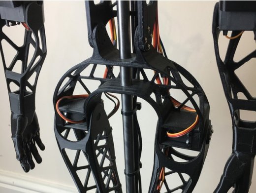 Aster适合3D打印的人形机器人模型3D图纸 IGES STL格式缩略图