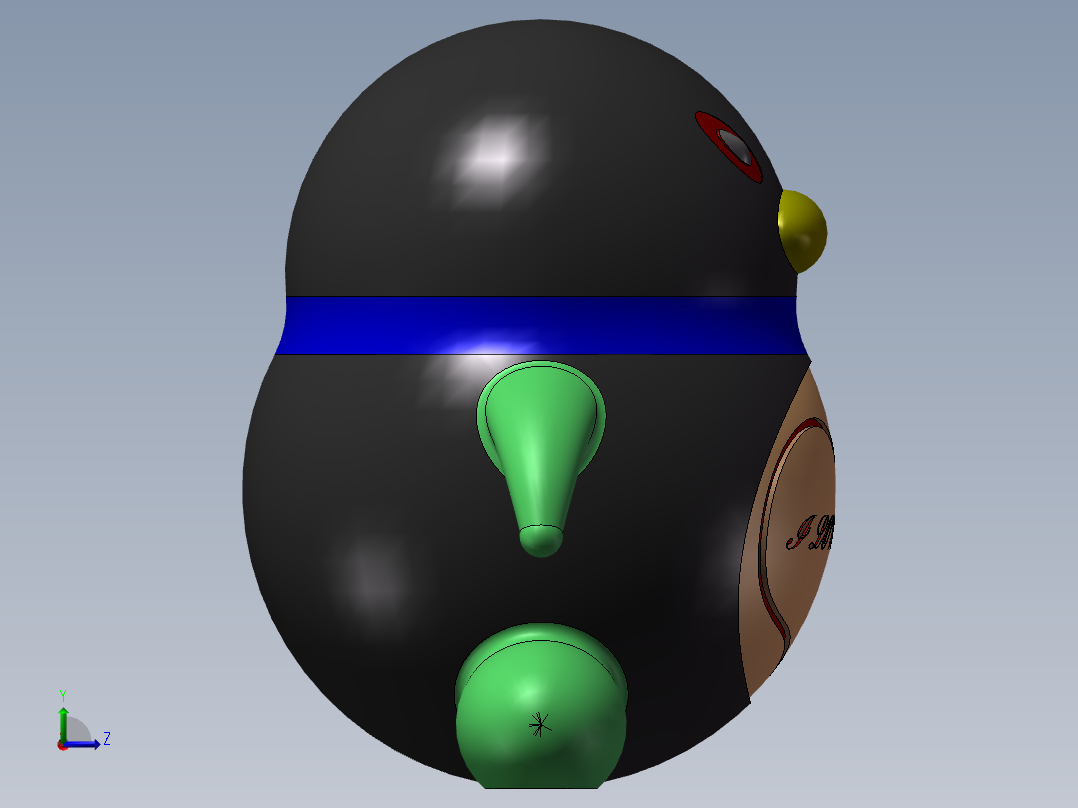 爱情QQ企鹅 公仔玩具左视图