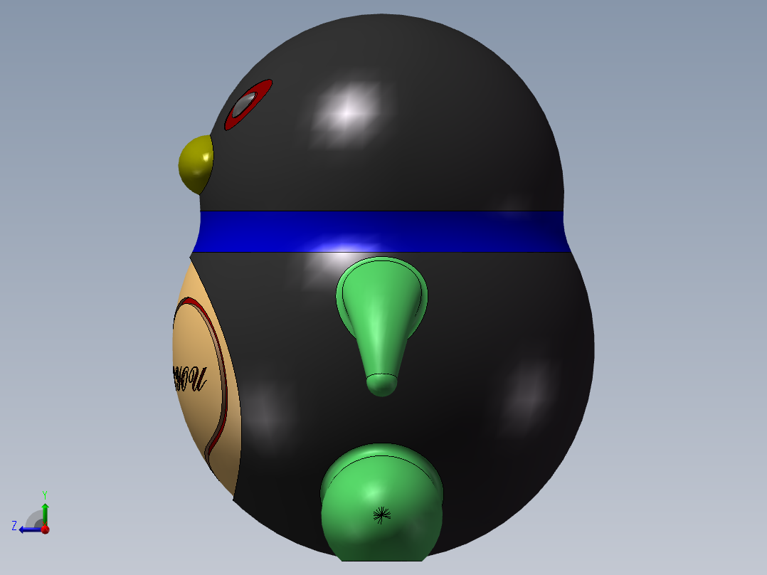 爱情QQ企鹅 公仔玩具右视图