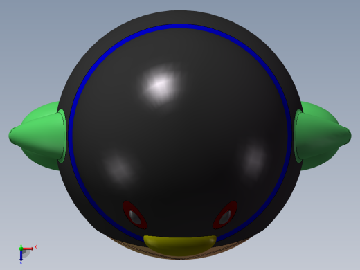 爱情QQ企鹅 公仔玩具俯视缩略图