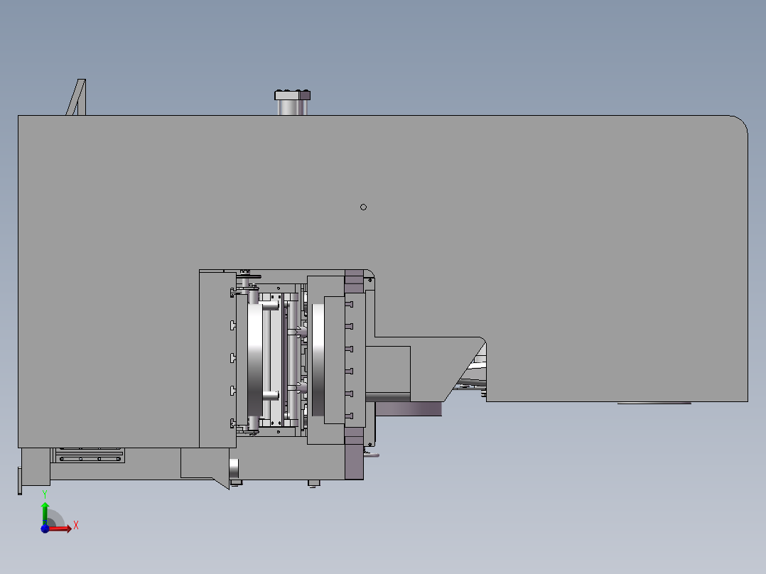 冲床卷料上料机3d图纸 卷料上料机3d 冲床钢带自动送料机构3d模型前视图