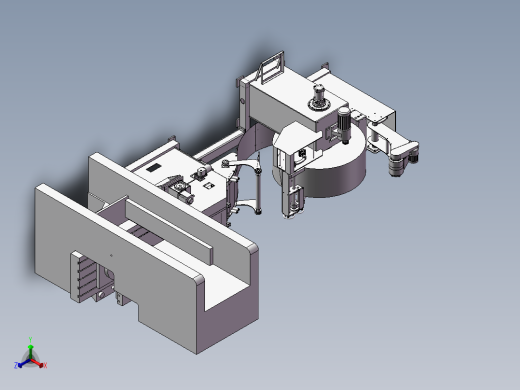 冲床卷料上料机3d图纸 卷料上料机3d 冲床钢带自动送料机构3d模型正等轴测缩略图
