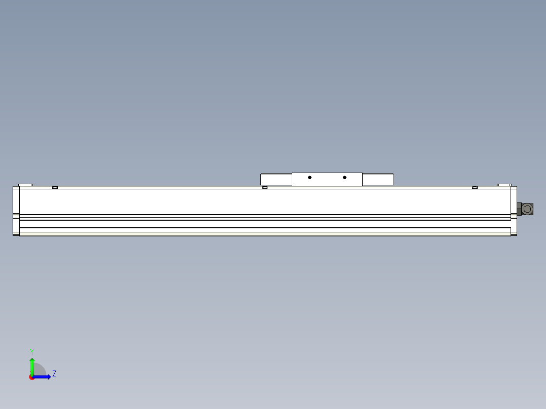 Toyo东佑达直线模组-ECH14-300-M左视图
