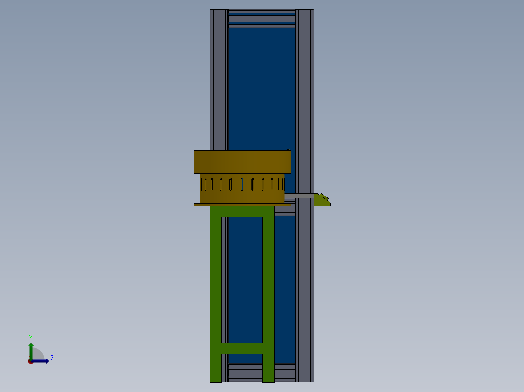 149全自动铆压机模型(1)左视图