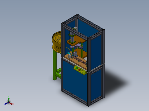 149全自动铆压机模型(1)正等轴测缩略图