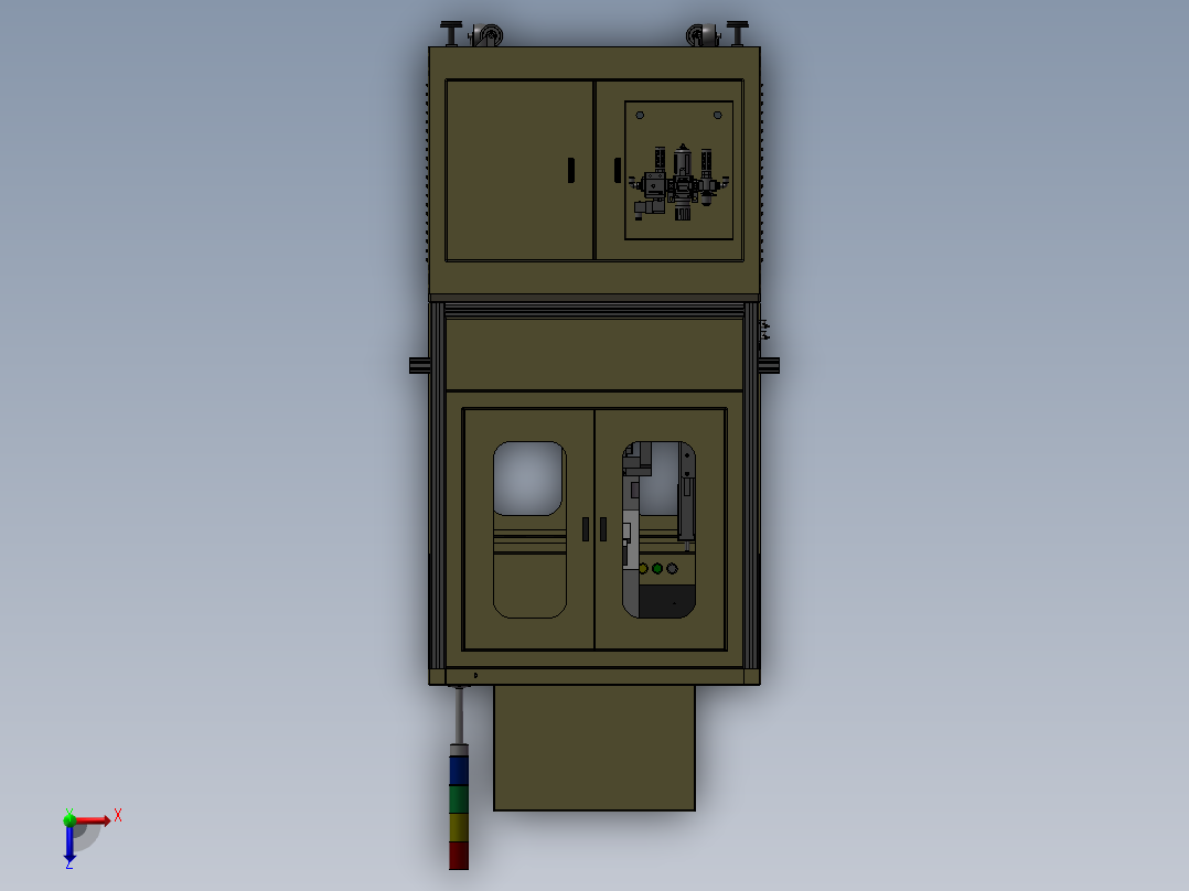 阶段压机俯视图