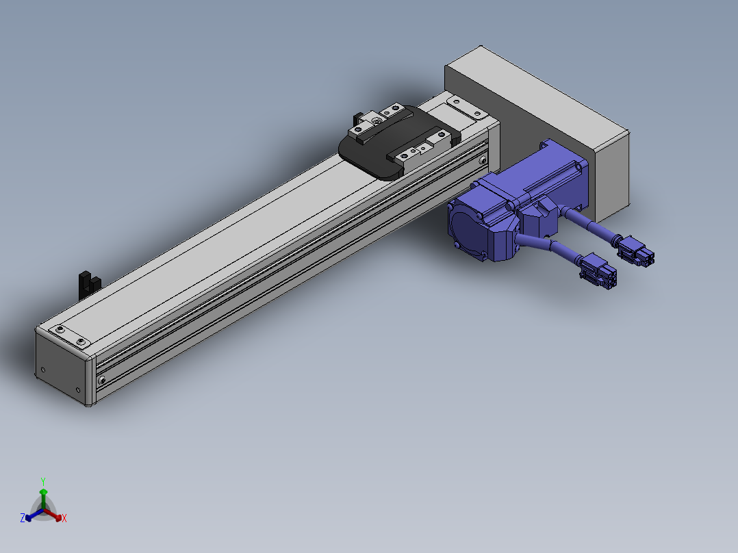 精密模组MY50-T10-250-BR-P10B-C4-C正等轴测图