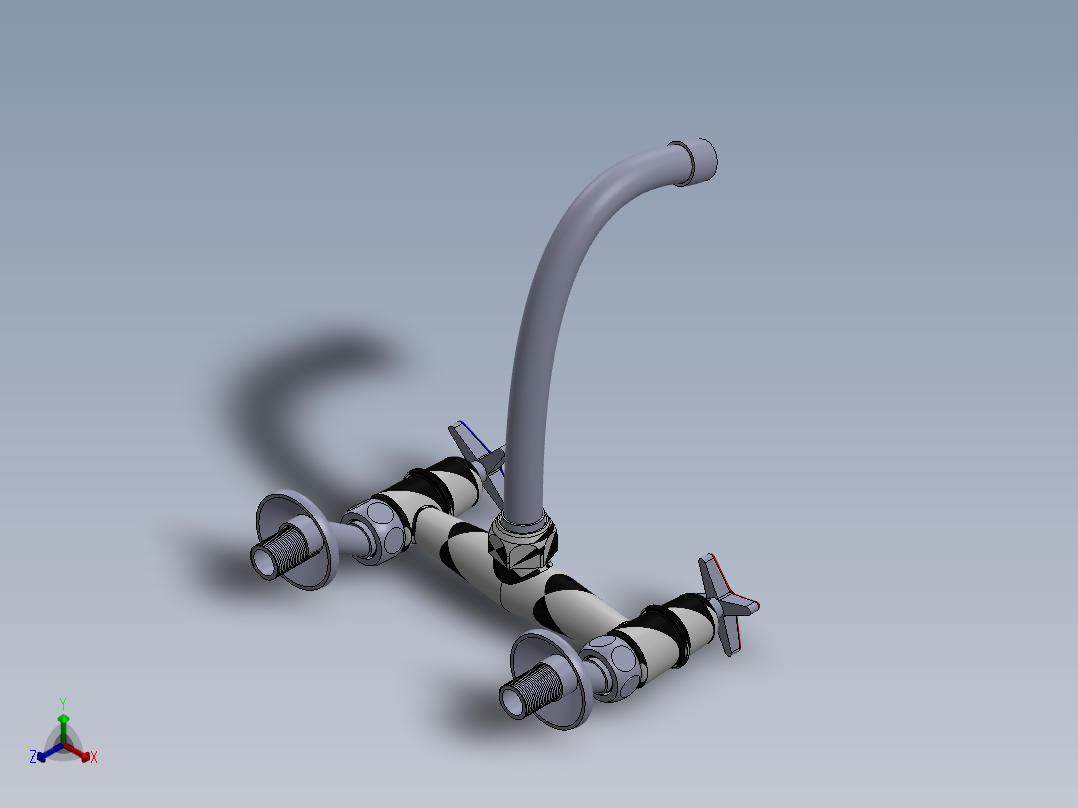 水龙头9正等轴测图