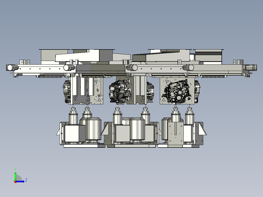 六位数控车床左视图