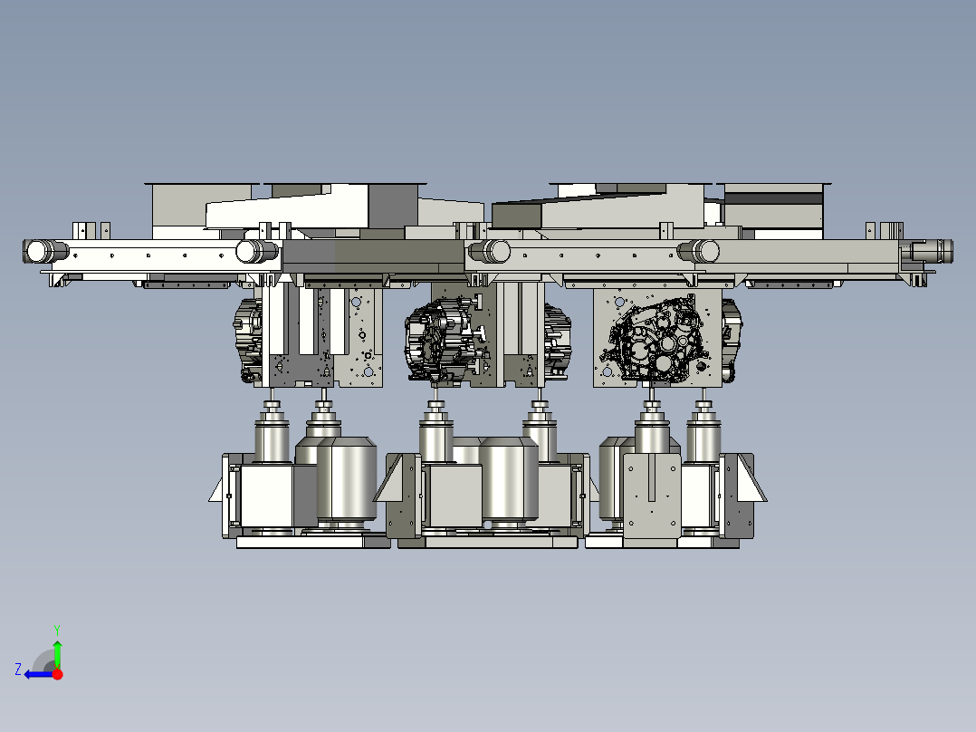 六位数控车床右视图