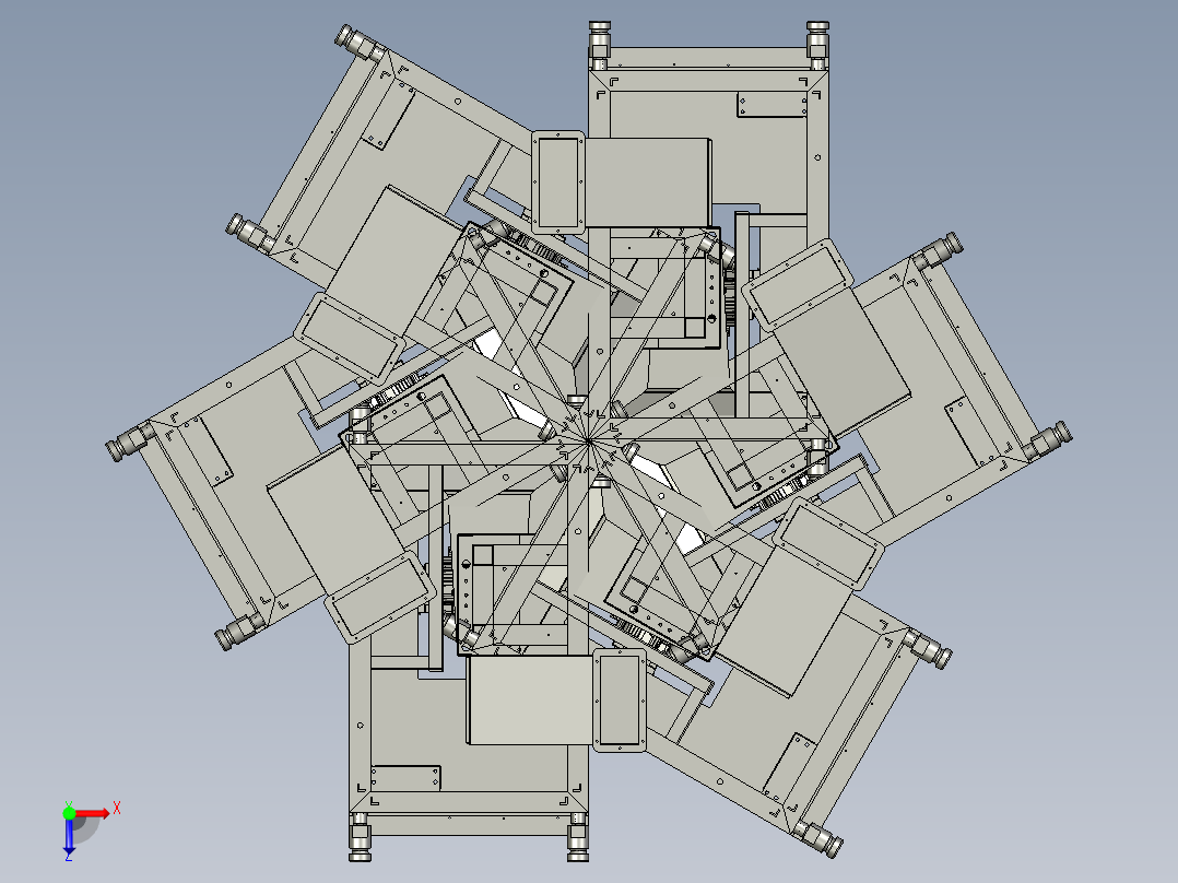 六位数控车床俯视图