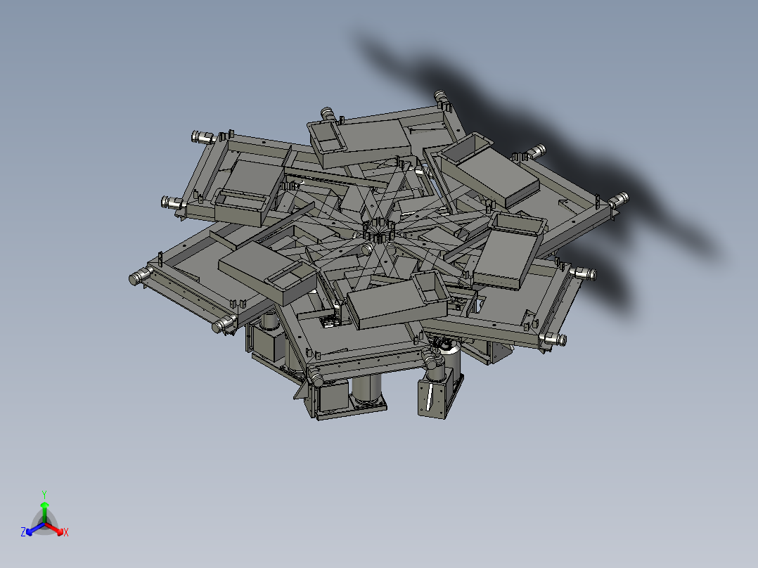 六位数控车床正等轴测图