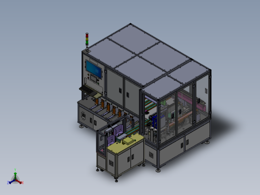 全自动18650电池分选机正等轴测缩略图
