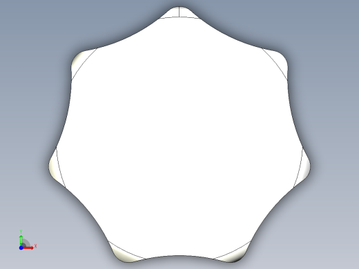 星型把手(電木)(B)2467-3D多系列多零件图纸模型前视缩略图