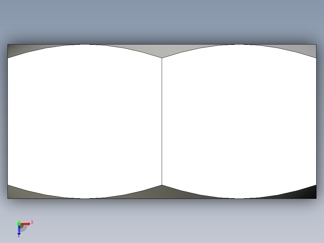 M8 x 1.25mm Thread HEX NUT.IGS俯视图