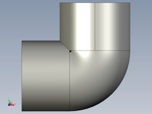 船舶管路系统SeaCor_90Elbow_SxS_37J106012_1.25in前视缩略图