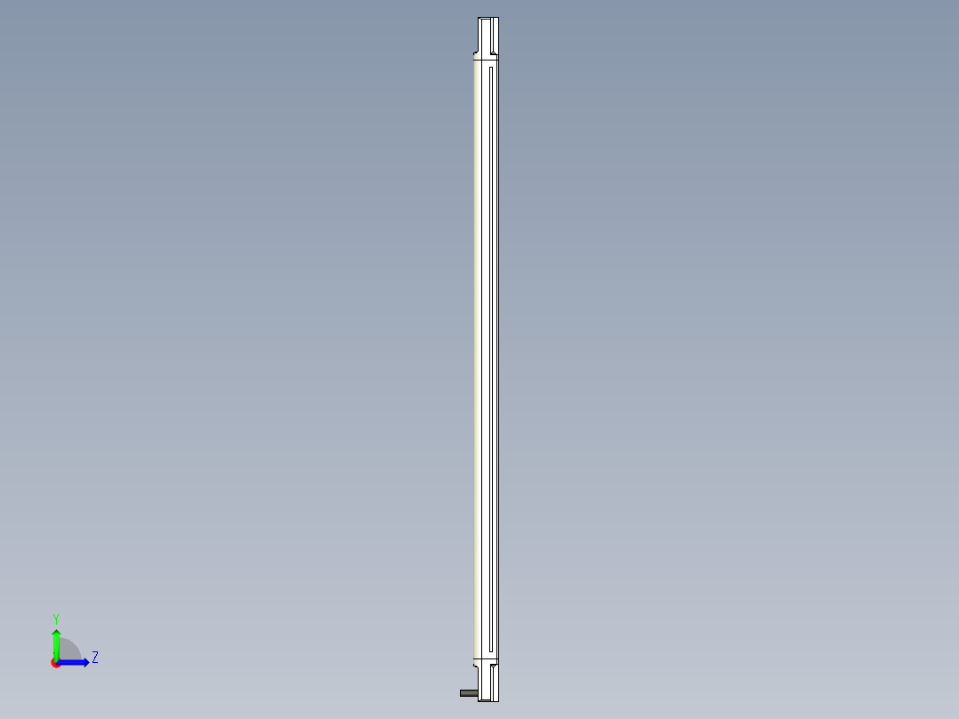 基恩士SL-V18L_T_kc图纸模型左视图