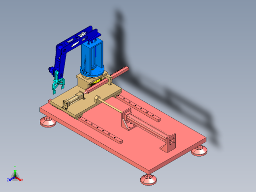 基于CATIA的五自由度液压机械手臂结构设计-含三维catia