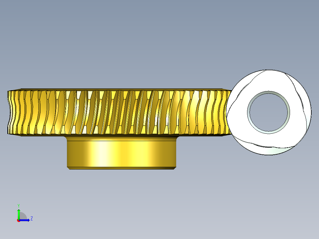 齿轮啮合 (80)左视图