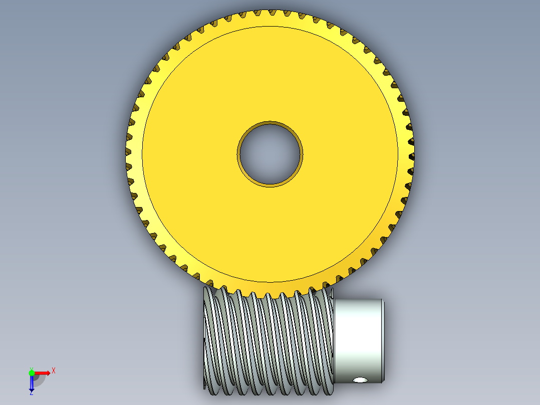 齿轮啮合 (80)俯视图