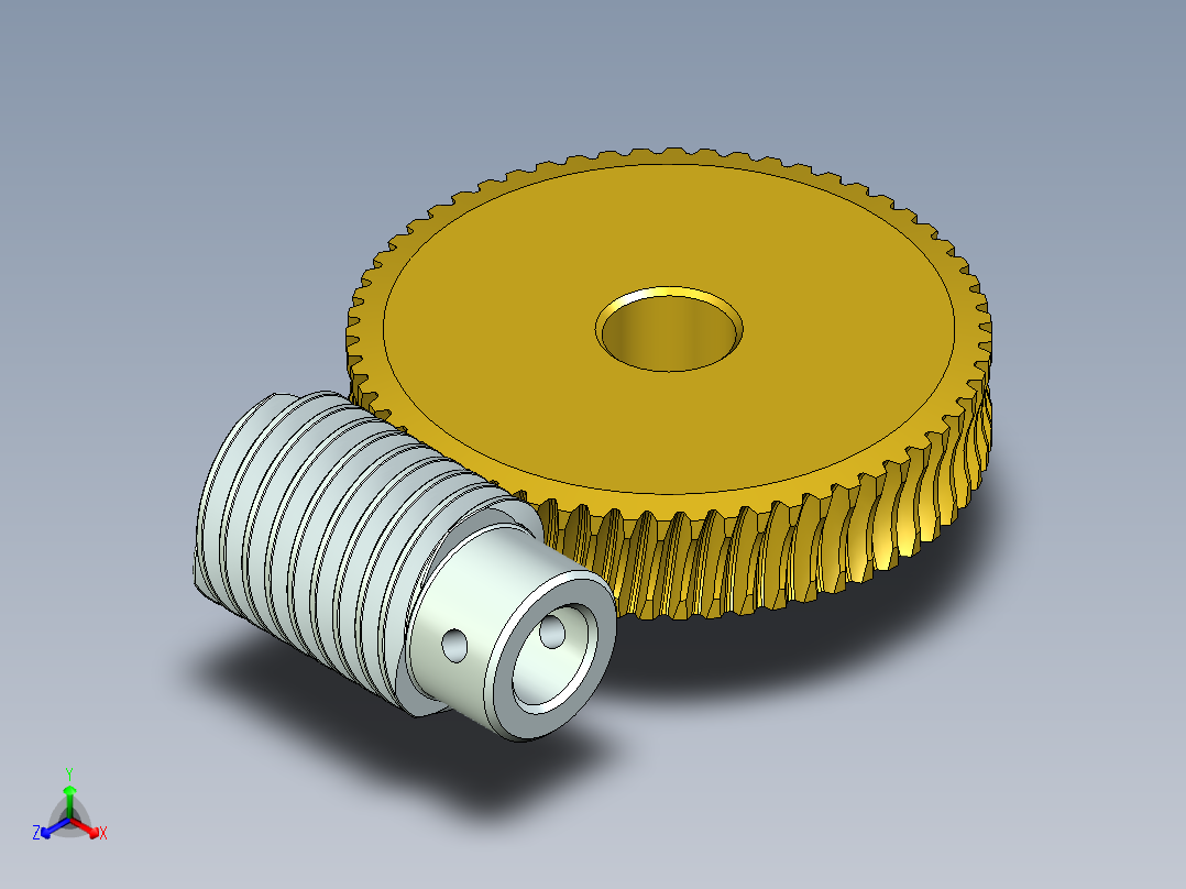 齿轮啮合 (80)正等轴测图
