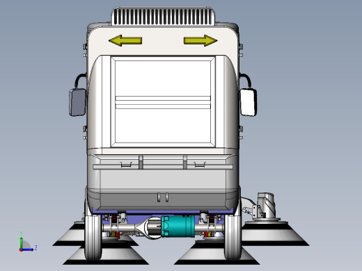 扫地车整套图纸左视缩略图