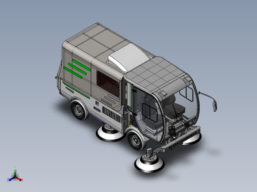 扫地车整套图纸正等轴测缩略图